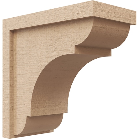 Ekena Millwork 6"W x 12"D x 12"H Classic Bryant Rough Cedar Woodgrain TimberThane Corbel, Primed Tan CORUR06X12X12BRYRCPR